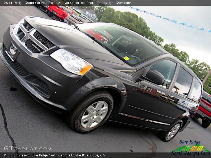Dark Charcoal Pearl / Black/Light Graystone 2011 Dodge Grand Caravan Express