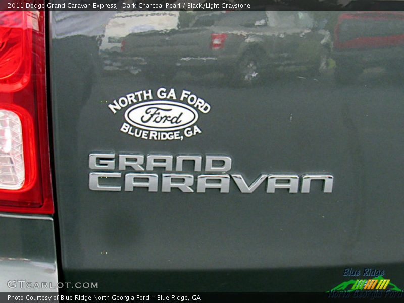 Dark Charcoal Pearl / Black/Light Graystone 2011 Dodge Grand Caravan Express