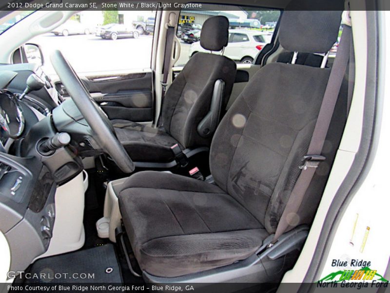 Stone White / Black/Light Graystone 2012 Dodge Grand Caravan SE