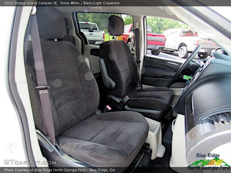 Stone White / Black/Light Graystone 2012 Dodge Grand Caravan SE