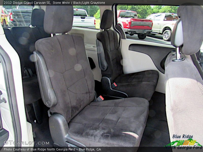 Stone White / Black/Light Graystone 2012 Dodge Grand Caravan SE