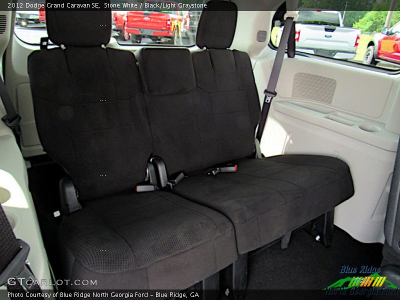 Stone White / Black/Light Graystone 2012 Dodge Grand Caravan SE