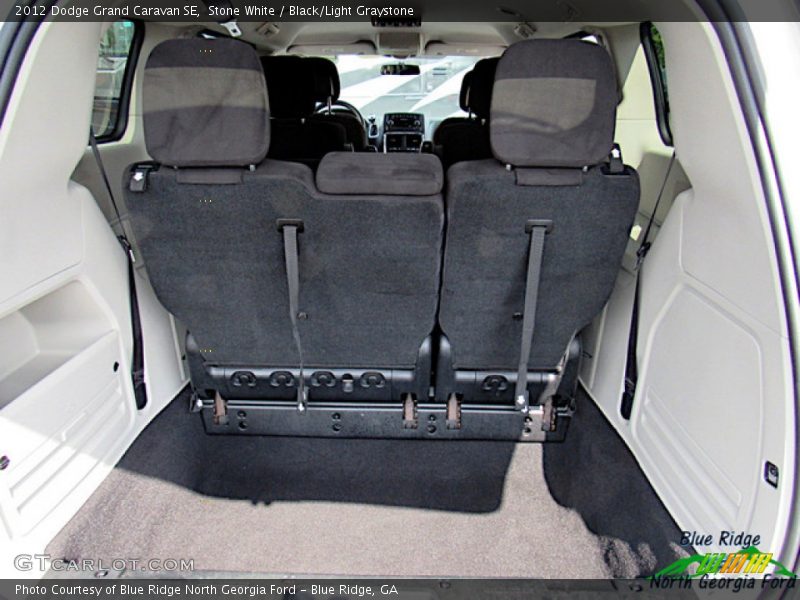Stone White / Black/Light Graystone 2012 Dodge Grand Caravan SE