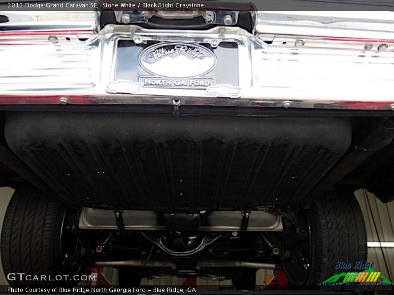 Stone White / Black/Light Graystone 2012 Dodge Grand Caravan SE