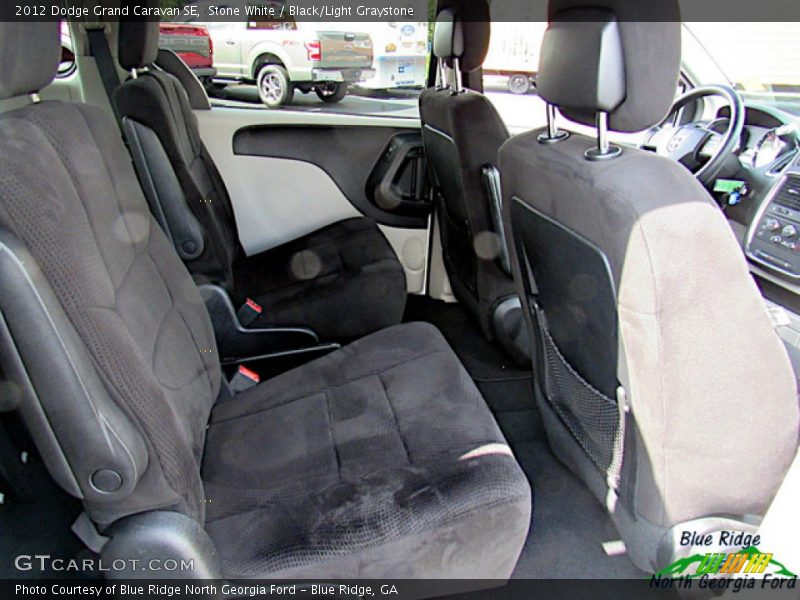 Stone White / Black/Light Graystone 2012 Dodge Grand Caravan SE