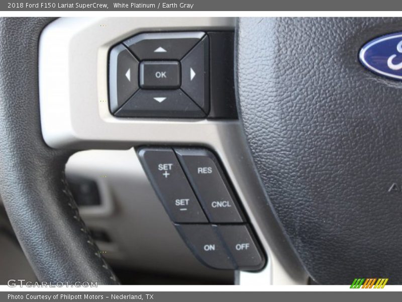 White Platinum / Earth Gray 2018 Ford F150 Lariat SuperCrew