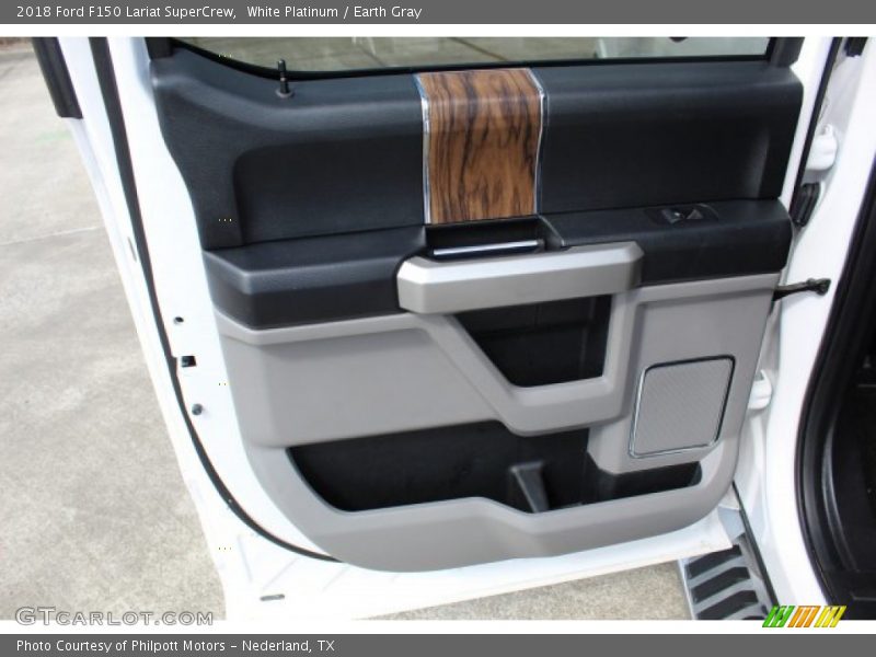 White Platinum / Earth Gray 2018 Ford F150 Lariat SuperCrew