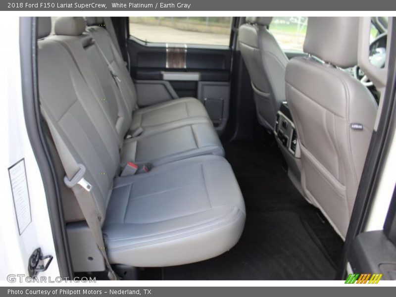 White Platinum / Earth Gray 2018 Ford F150 Lariat SuperCrew