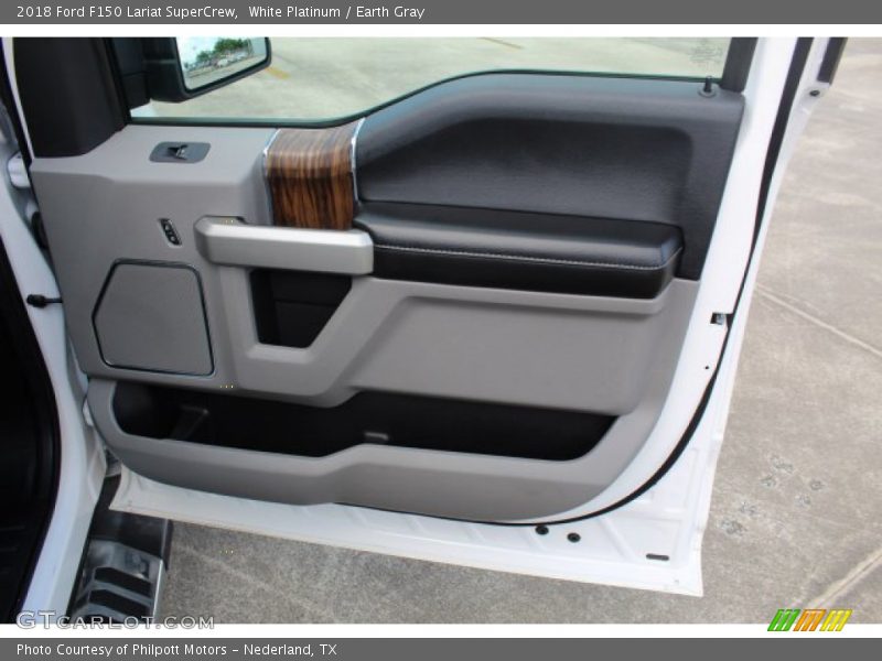 White Platinum / Earth Gray 2018 Ford F150 Lariat SuperCrew