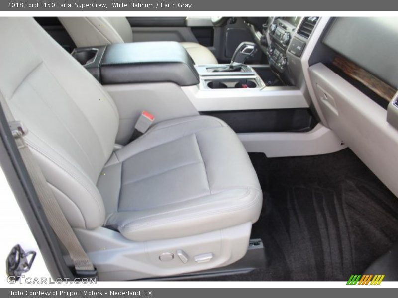White Platinum / Earth Gray 2018 Ford F150 Lariat SuperCrew