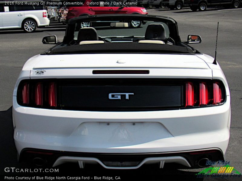 Oxford White / Dark Ceramic 2016 Ford Mustang GT Premium Convertible