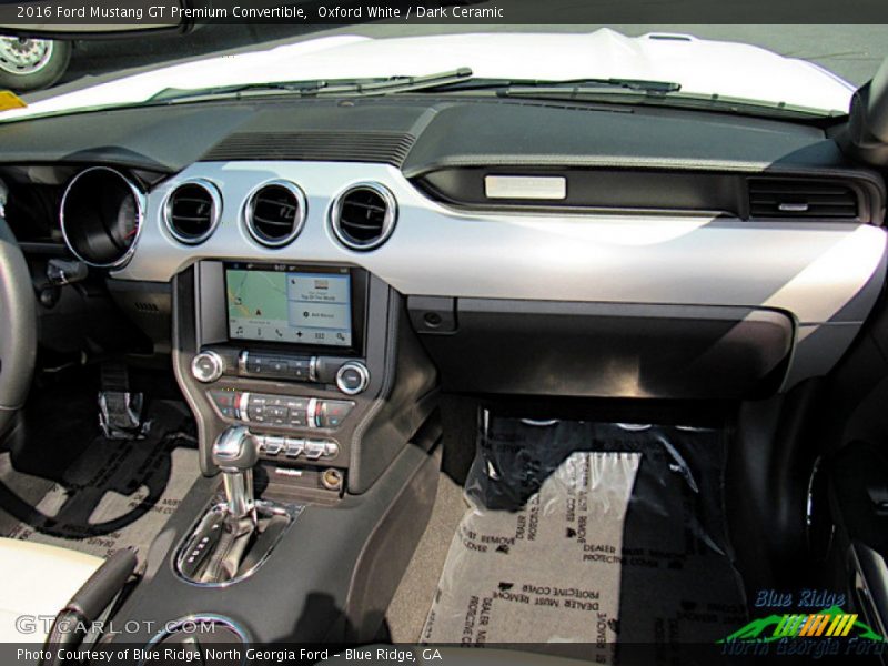 Oxford White / Dark Ceramic 2016 Ford Mustang GT Premium Convertible