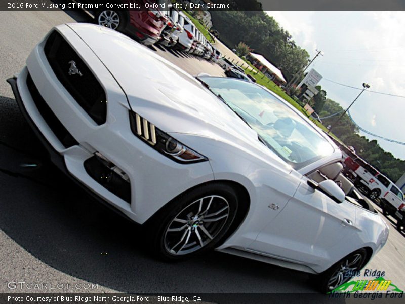 Oxford White / Dark Ceramic 2016 Ford Mustang GT Premium Convertible