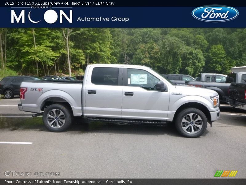 Ingot Silver / Earth Gray 2019 Ford F150 XL SuperCrew 4x4