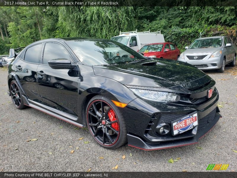Crystal Black Pearl / Type R Red/Black 2017 Honda Civic Type R