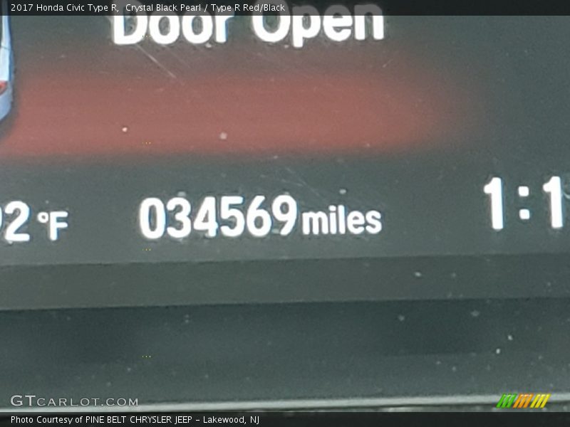 Crystal Black Pearl / Type R Red/Black 2017 Honda Civic Type R
