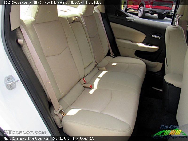 New Bright White / Black/Light Frost Beige 2013 Dodge Avenger SE V6