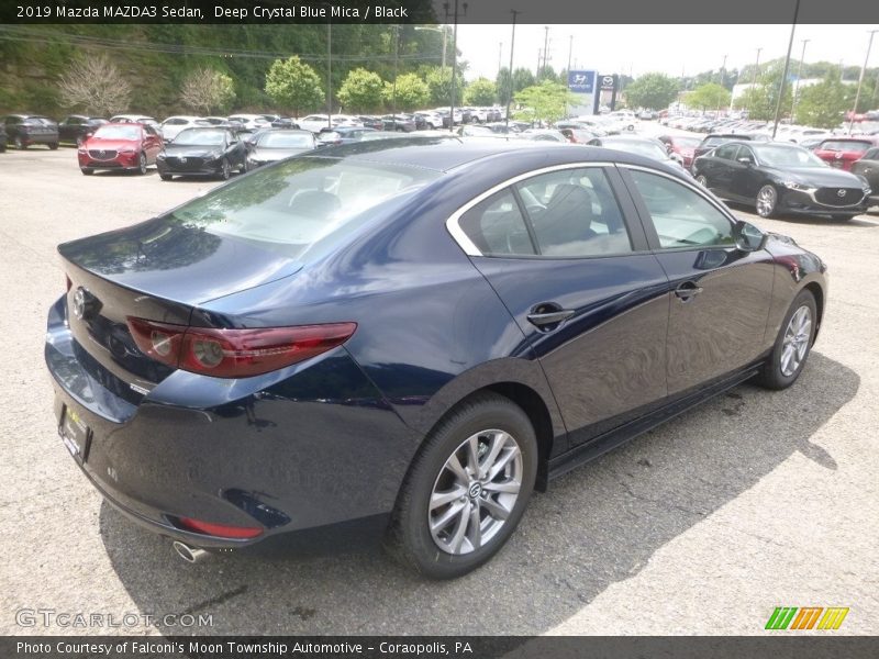 Deep Crystal Blue Mica / Black 2019 Mazda MAZDA3 Sedan