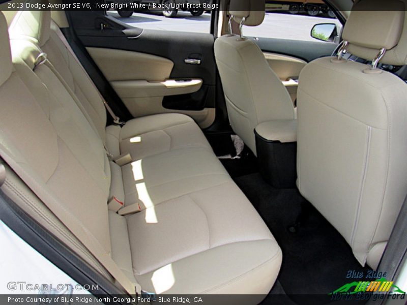 New Bright White / Black/Light Frost Beige 2013 Dodge Avenger SE V6