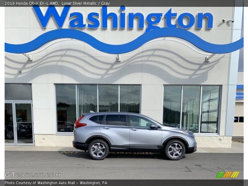 Lunar Silver Metallic / Gray 2019 Honda CR-V EX-L AWD
