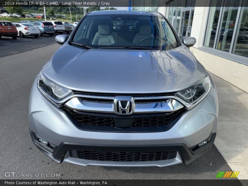 Lunar Silver Metallic / Gray 2019 Honda CR-V EX-L AWD