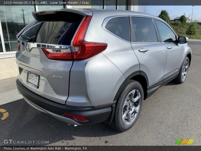 Lunar Silver Metallic / Gray 2019 Honda CR-V EX-L AWD