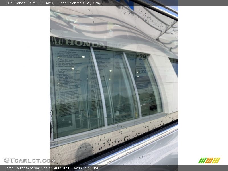 Lunar Silver Metallic / Gray 2019 Honda CR-V EX-L AWD