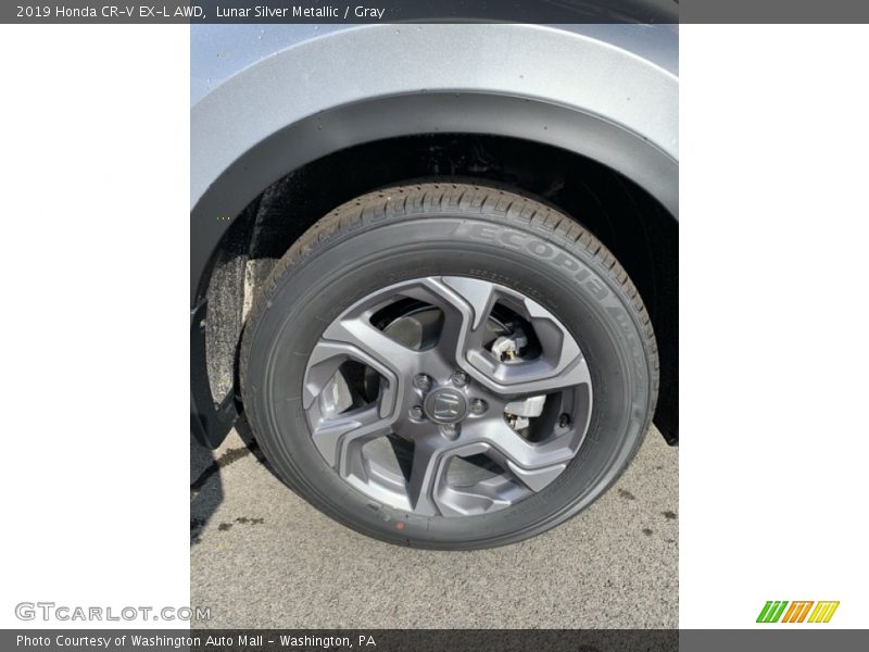 Lunar Silver Metallic / Gray 2019 Honda CR-V EX-L AWD