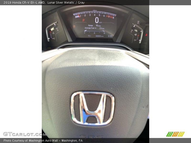Lunar Silver Metallic / Gray 2019 Honda CR-V EX-L AWD