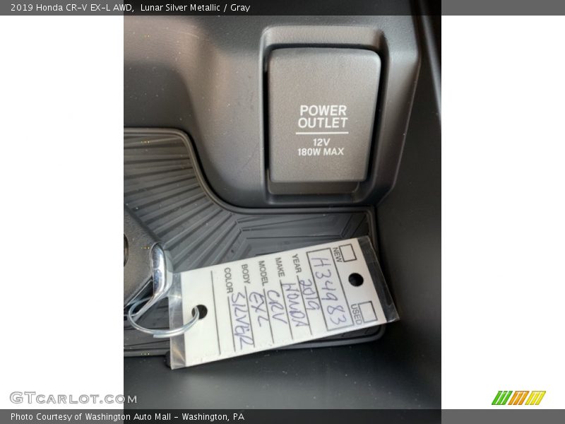 Lunar Silver Metallic / Gray 2019 Honda CR-V EX-L AWD