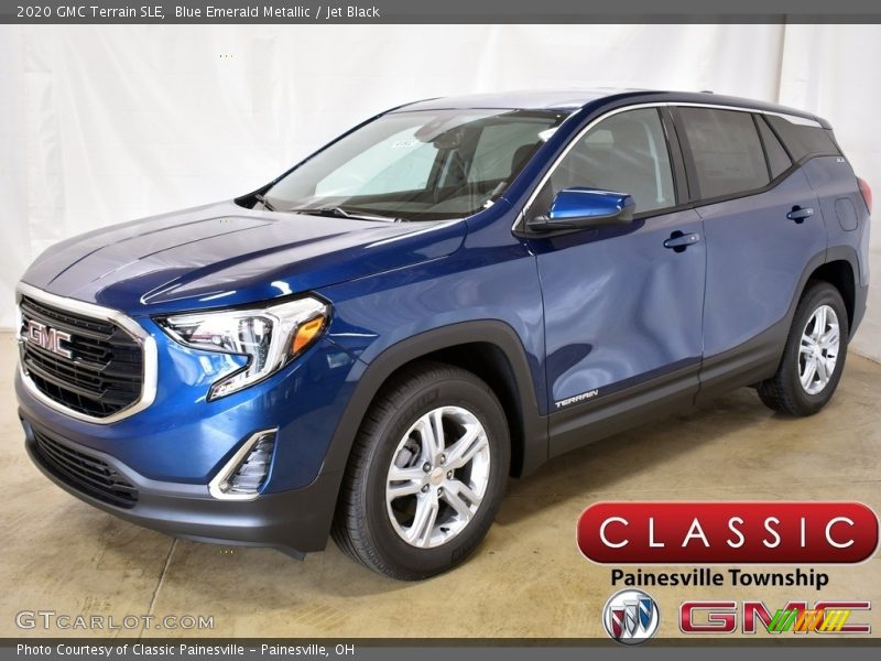 Blue Emerald Metallic / Jet Black 2020 GMC Terrain SLE