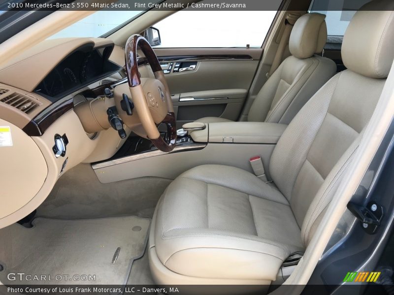 Flint Grey Metallic / Cashmere/Savanna 2010 Mercedes-Benz S 550 4Matic Sedan