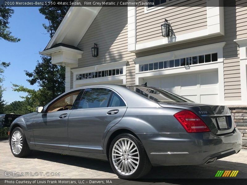 Flint Grey Metallic / Cashmere/Savanna 2010 Mercedes-Benz S 550 4Matic Sedan