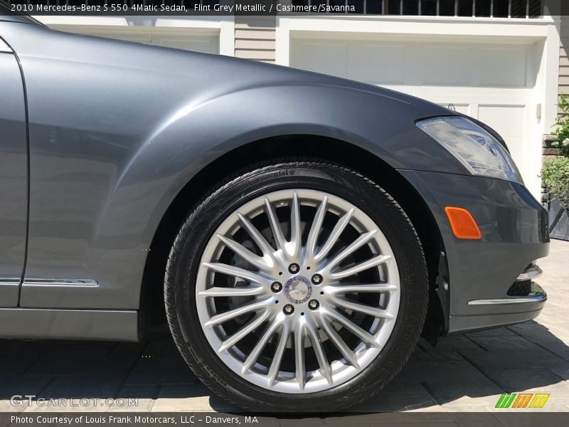 Flint Grey Metallic / Cashmere/Savanna 2010 Mercedes-Benz S 550 4Matic Sedan