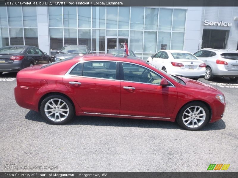 Crystal Red Tintcoat / Cocoa/Cashmere 2012 Chevrolet Malibu LTZ