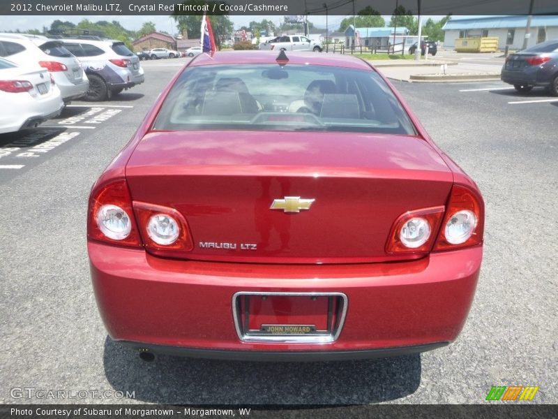 Crystal Red Tintcoat / Cocoa/Cashmere 2012 Chevrolet Malibu LTZ