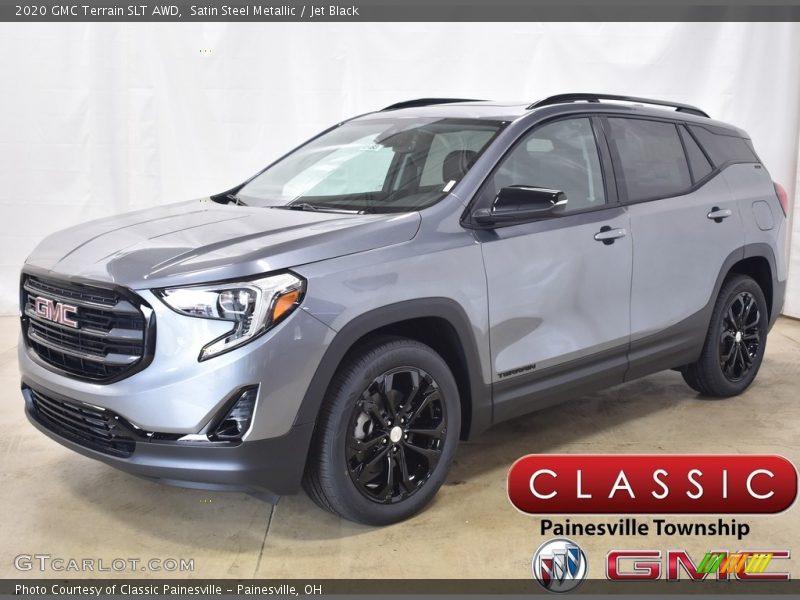 Satin Steel Metallic / Jet Black 2020 GMC Terrain SLT AWD