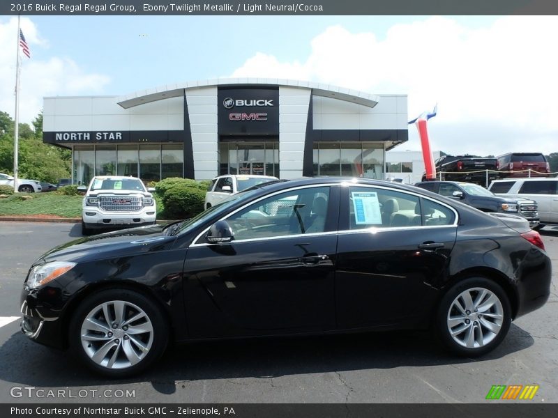 Ebony Twilight Metallic / Light Neutral/Cocoa 2016 Buick Regal Regal Group