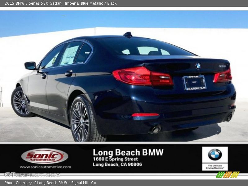 Imperial Blue Metallic / Black 2019 BMW 5 Series 530i Sedan