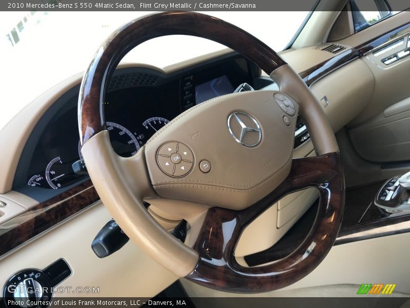 Flint Grey Metallic / Cashmere/Savanna 2010 Mercedes-Benz S 550 4Matic Sedan