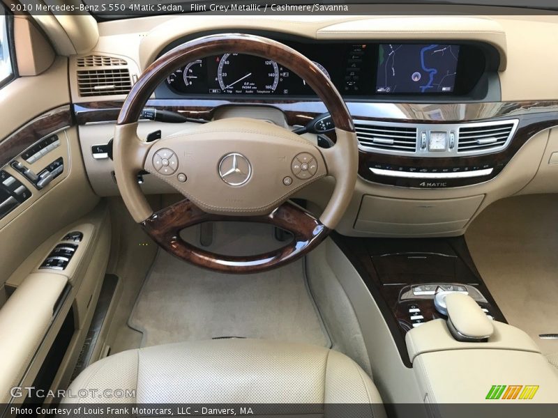 Flint Grey Metallic / Cashmere/Savanna 2010 Mercedes-Benz S 550 4Matic Sedan