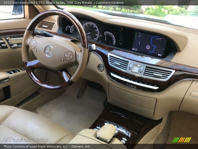 Flint Grey Metallic / Cashmere/Savanna 2010 Mercedes-Benz S 550 4Matic Sedan