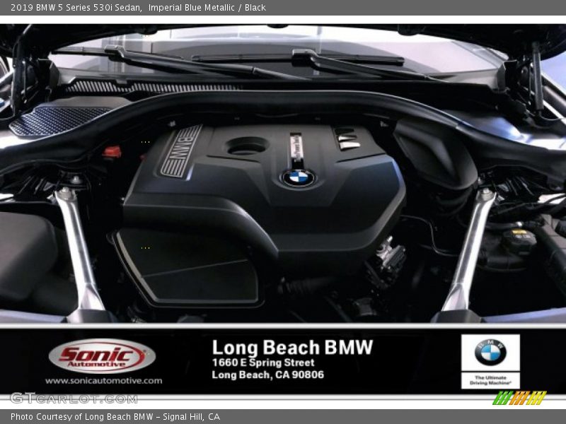 Imperial Blue Metallic / Black 2019 BMW 5 Series 530i Sedan
