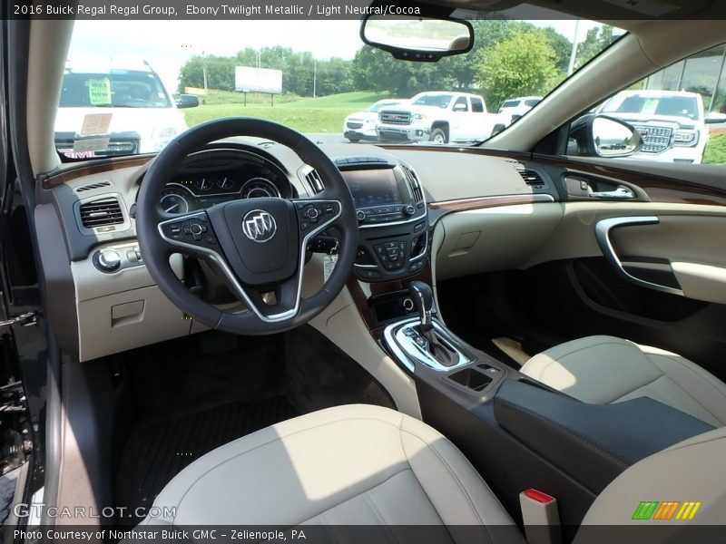 Ebony Twilight Metallic / Light Neutral/Cocoa 2016 Buick Regal Regal Group