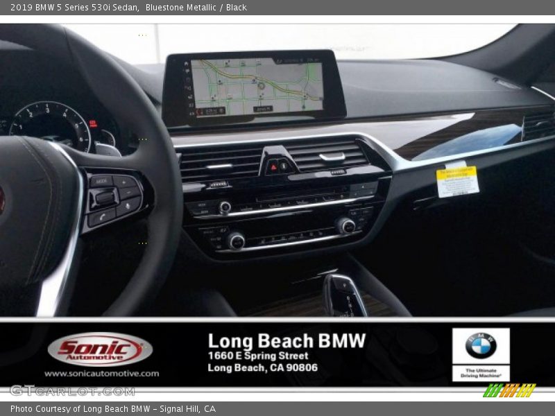 Bluestone Metallic / Black 2019 BMW 5 Series 530i Sedan