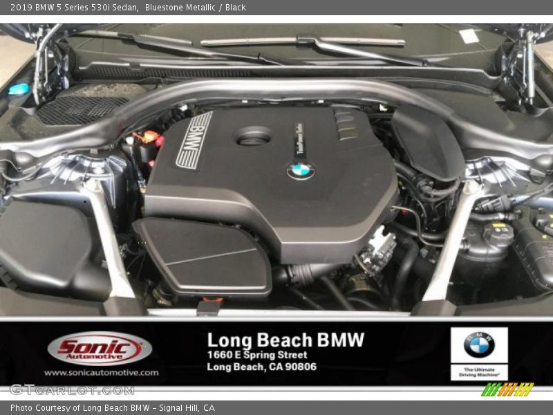 Bluestone Metallic / Black 2019 BMW 5 Series 530i Sedan