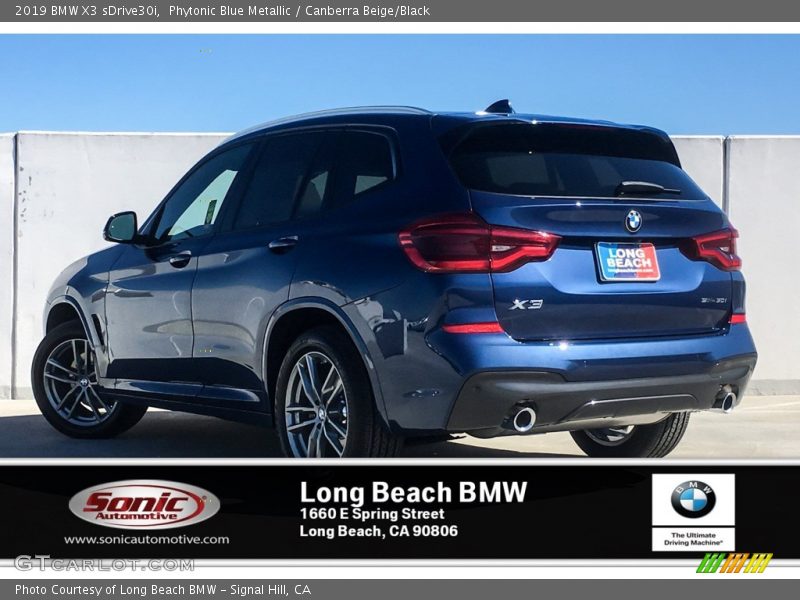 Phytonic Blue Metallic / Canberra Beige/Black 2019 BMW X3 sDrive30i