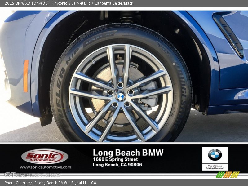 Phytonic Blue Metallic / Canberra Beige/Black 2019 BMW X3 sDrive30i
