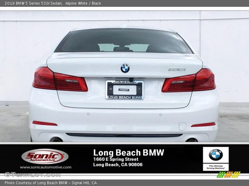 Alpine White / Black 2019 BMW 5 Series 530i Sedan