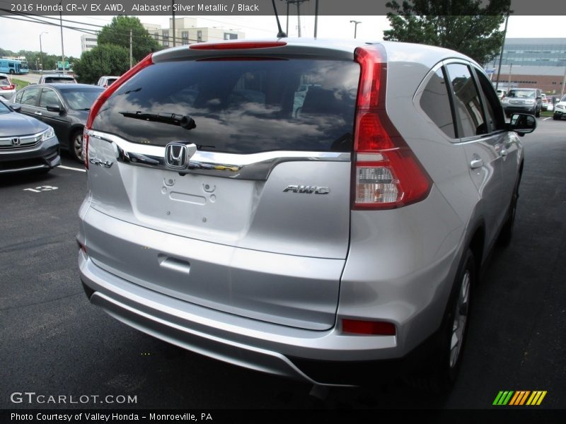 Alabaster Silver Metallic / Black 2016 Honda CR-V EX AWD